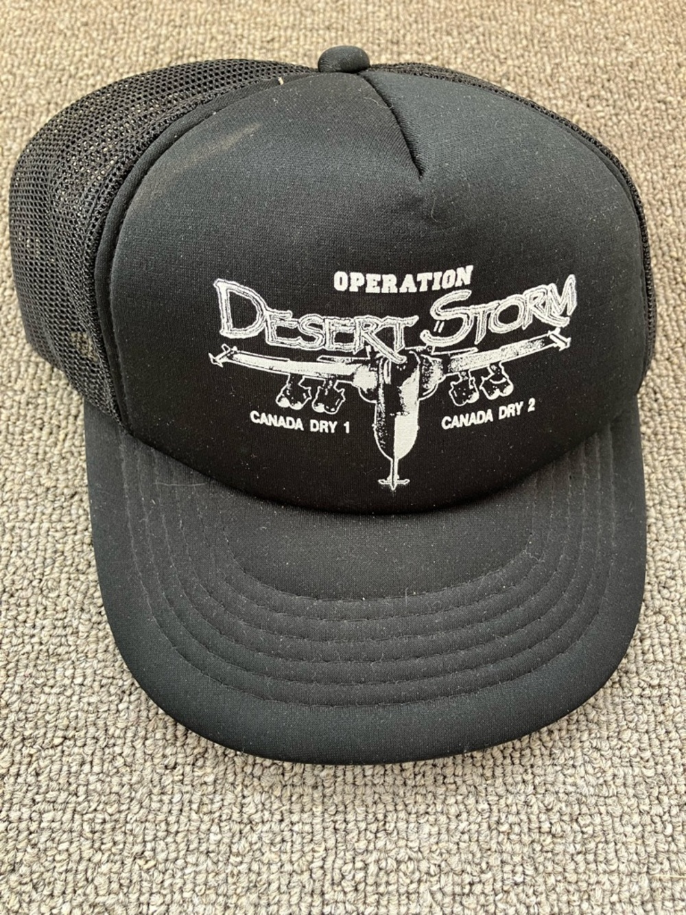 Operation Desert Storm Black Trucker Cap - Unbranded